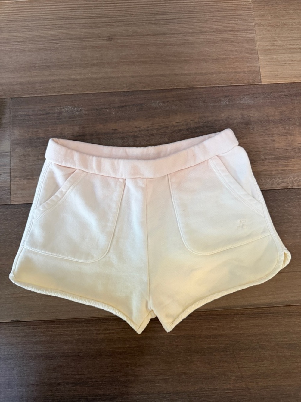 Bonpoint Cream Knit Athletic Shorts